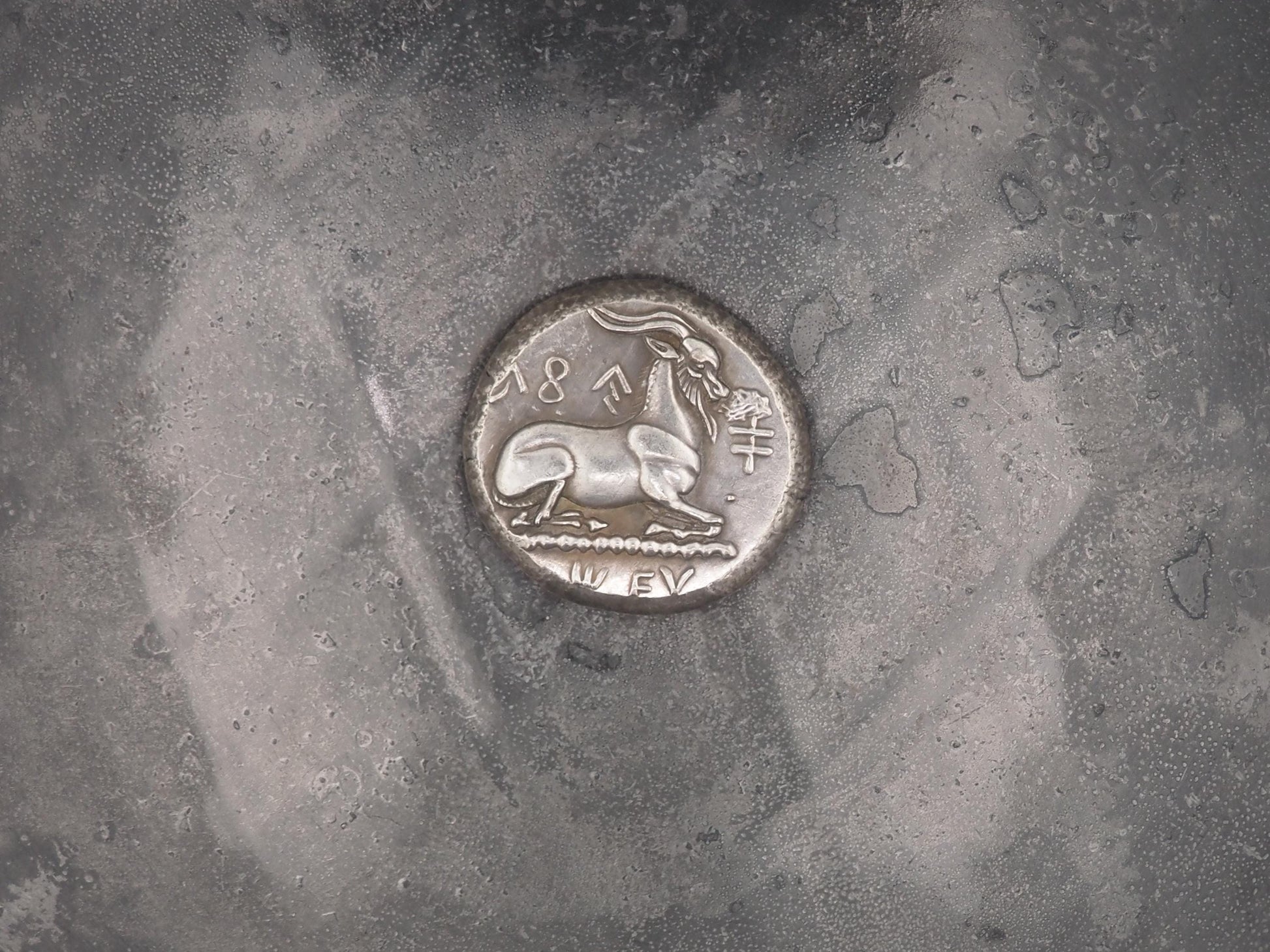 Replica of Hevy Ancient Coin #8 - In Plating - Great Collectable Or For RPG Gaming Counter