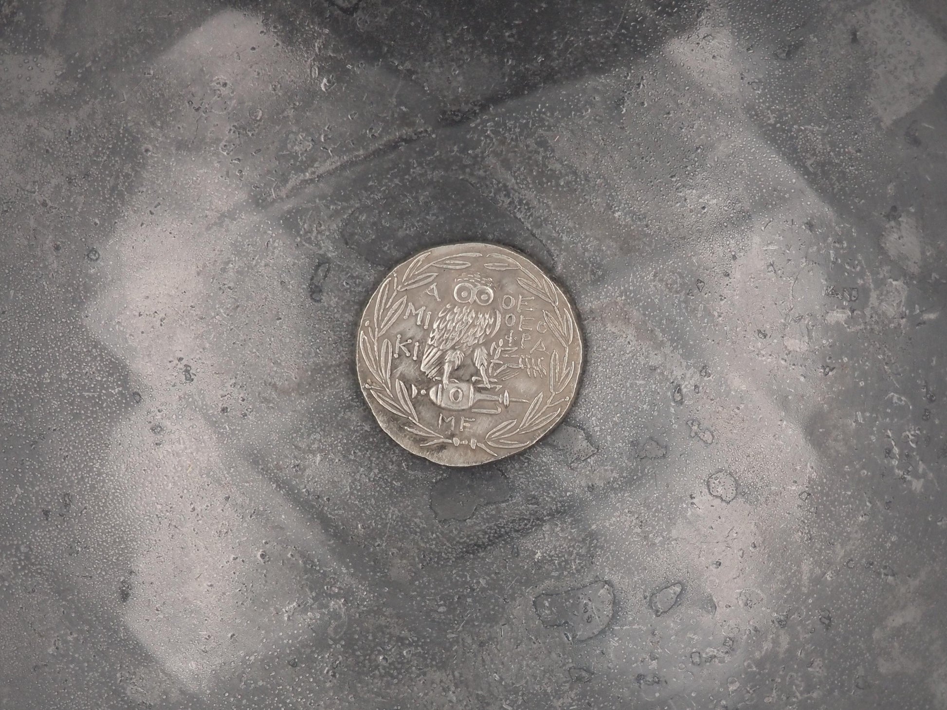 Large Reverse Facing Owl Tetradrachm Ancient Greek Replica Coin