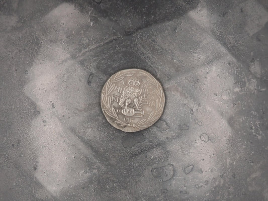 Large Reverse Facing Owl Tetradrachm Ancient Greek Replica Coin