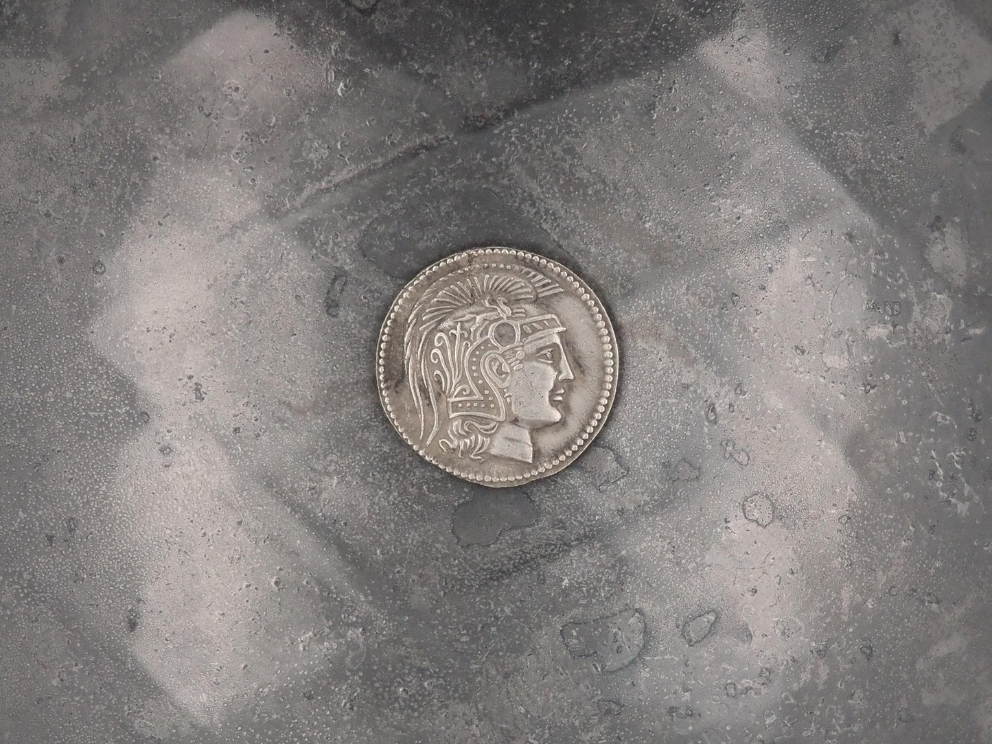 Large Reverse Facing Owl Tetradrachm Ancient Greek Replica Coin