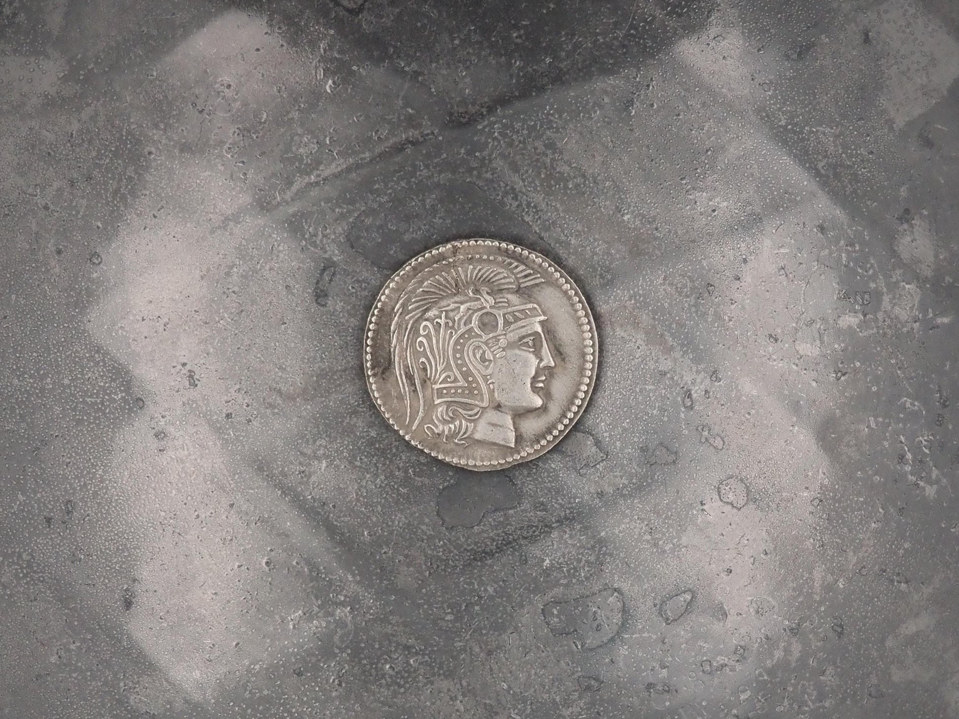 Large Reverse Facing Owl Tetradrachm Ancient Greek Replica Coin