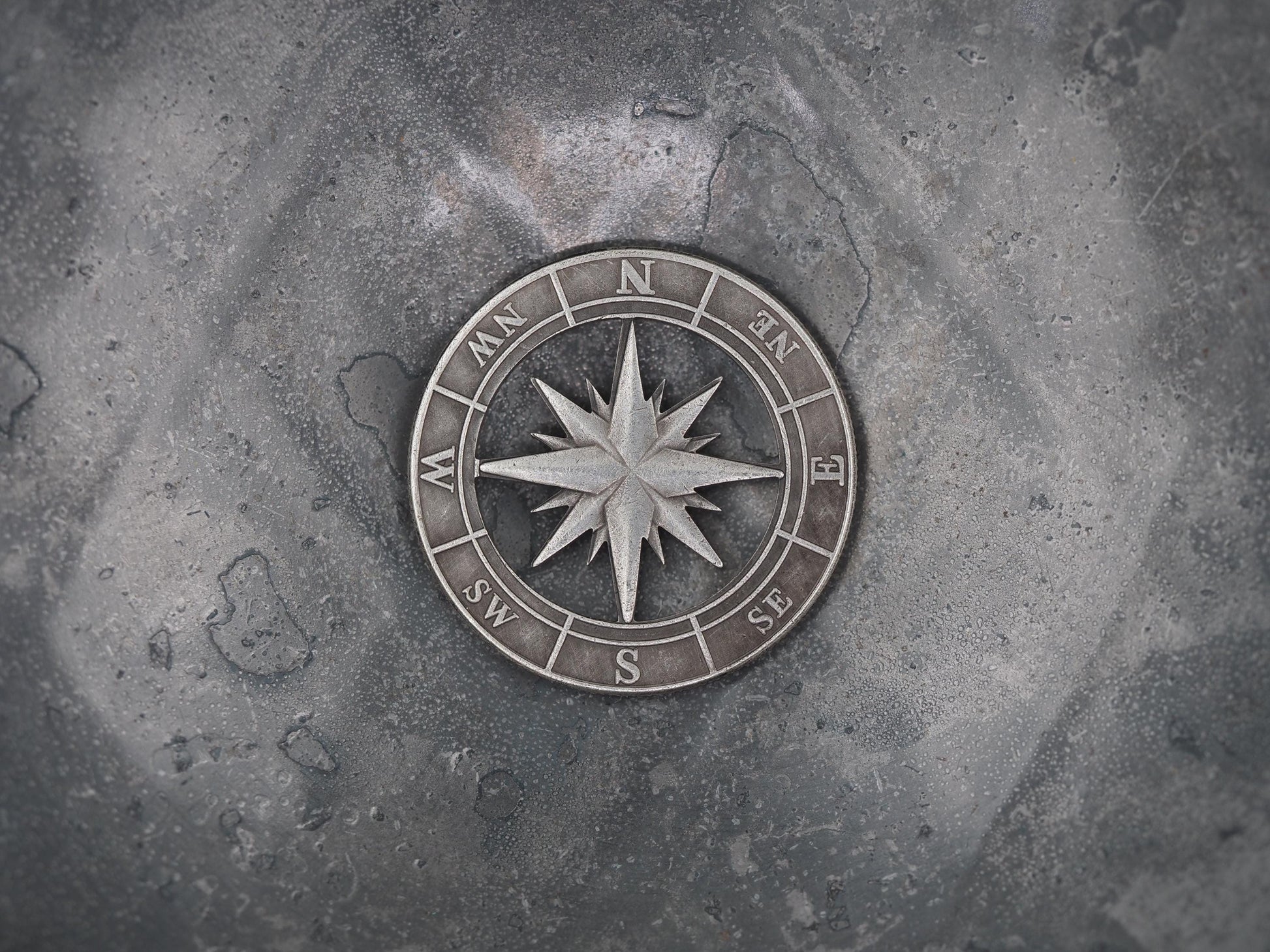 Cut World Compass Morgan Hobo Coin - 7 Sea’s/Pirate/Fantasy/Grand Tour/Explorer/Navigator/Luck/Travel/Keepsake – Collectible Or Pendant