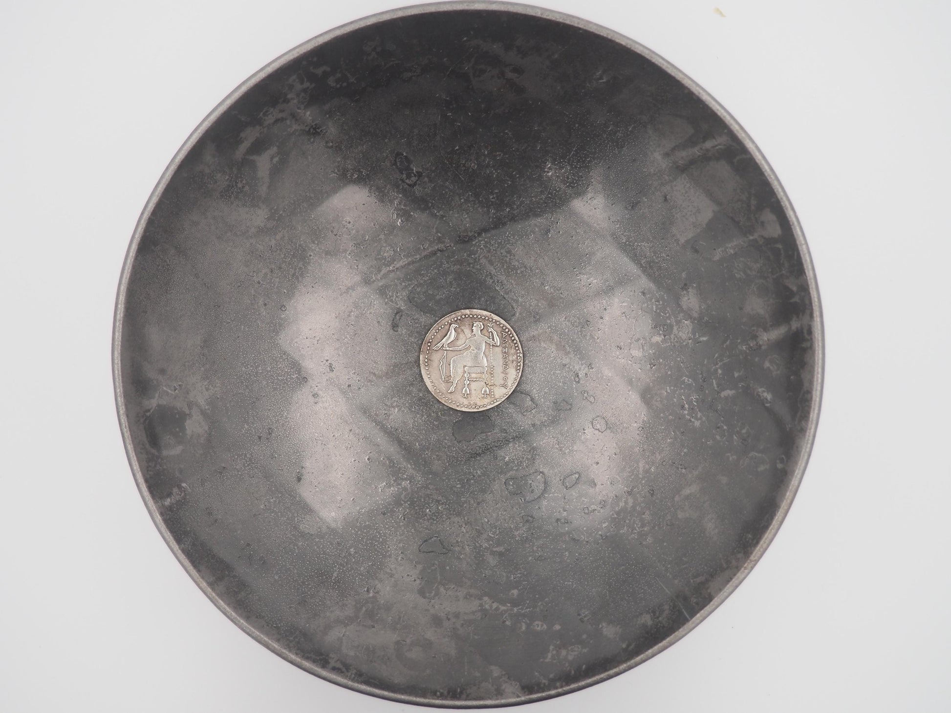 Replica of Ancient Greek Alexander the Great Coin in Silver Plate - Great Collectable Or For RPG Gaming Counter