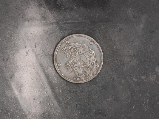 Hand Struck Morgan Deaths Hot & Steamy Embrace - D And D, RPG, MTG Gaming Coin/Token/Medal