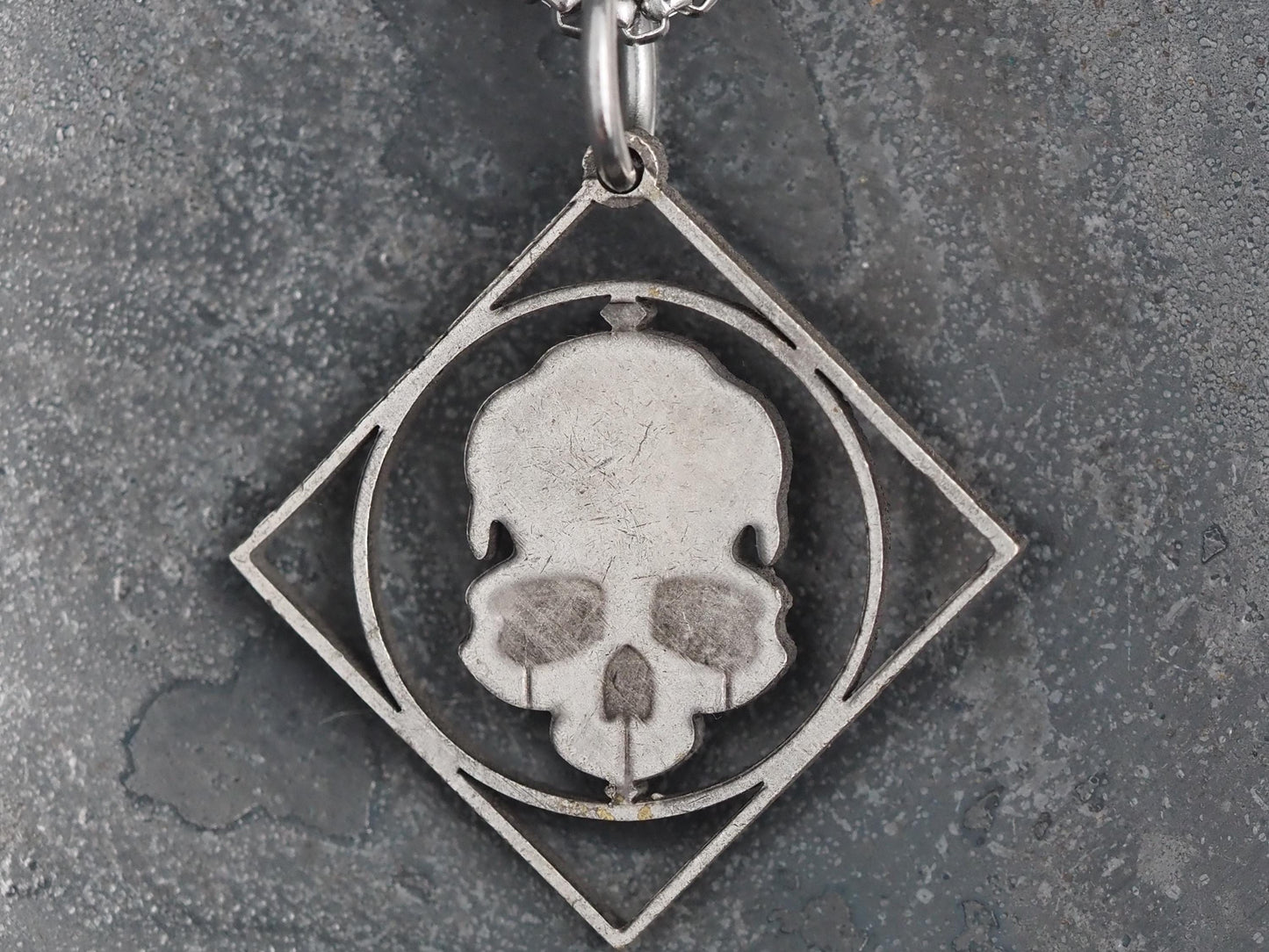 Cut D&D Skull Morgan Hobo Coin Necklace - Freemasonry/Masonic/Sigil/Creed/Memento Mori/History/Relic/Medieval/War – Necklace