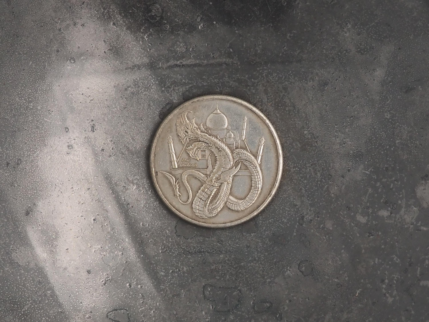 Hand Struck Morgan Sand Snake - D&D, RPG, MTG Gaming Coin/Token/Medal