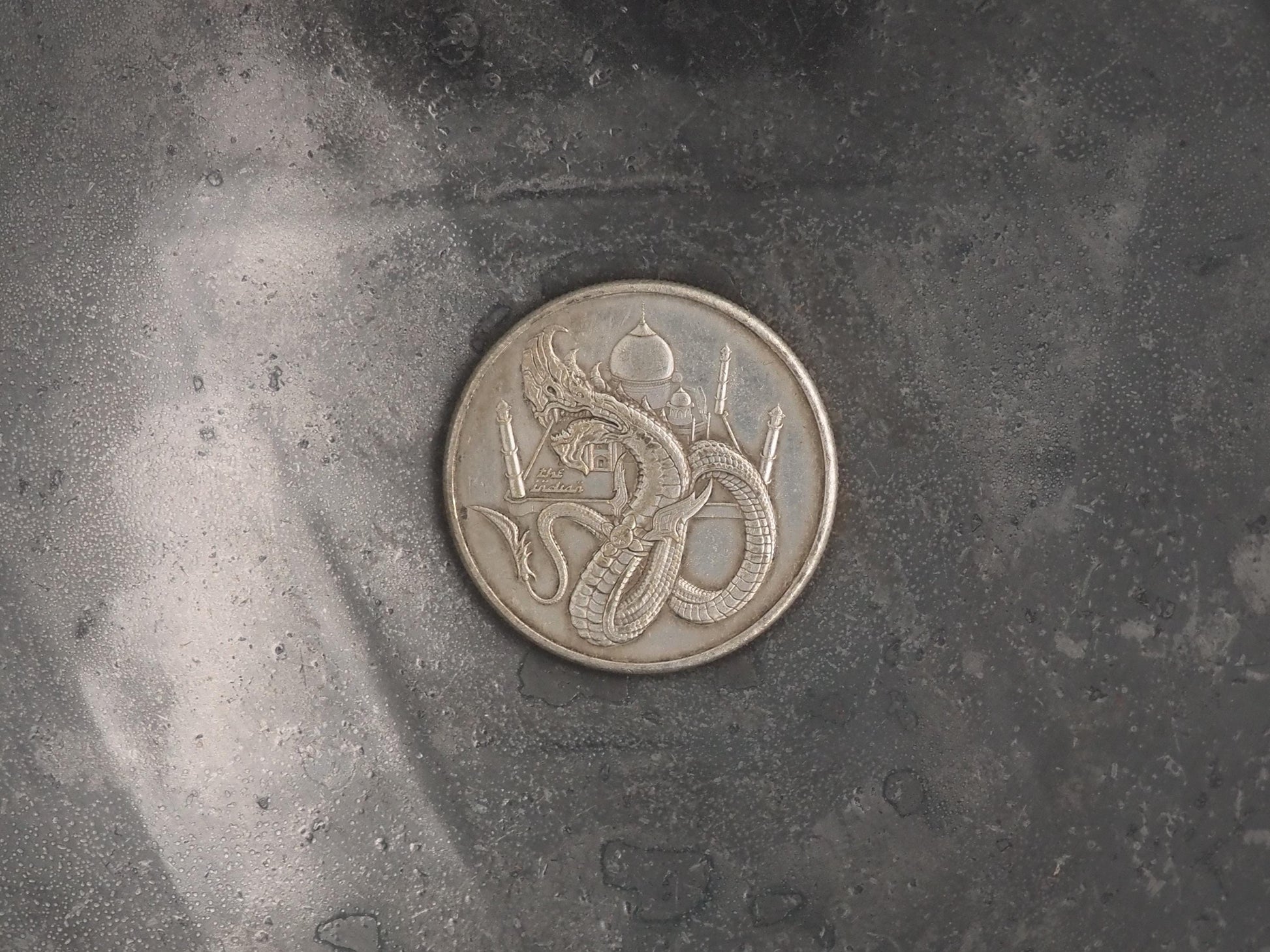 Hand Struck Morgan Sand Snake - D&D, RPG, MTG Gaming Coin/Token/Medal