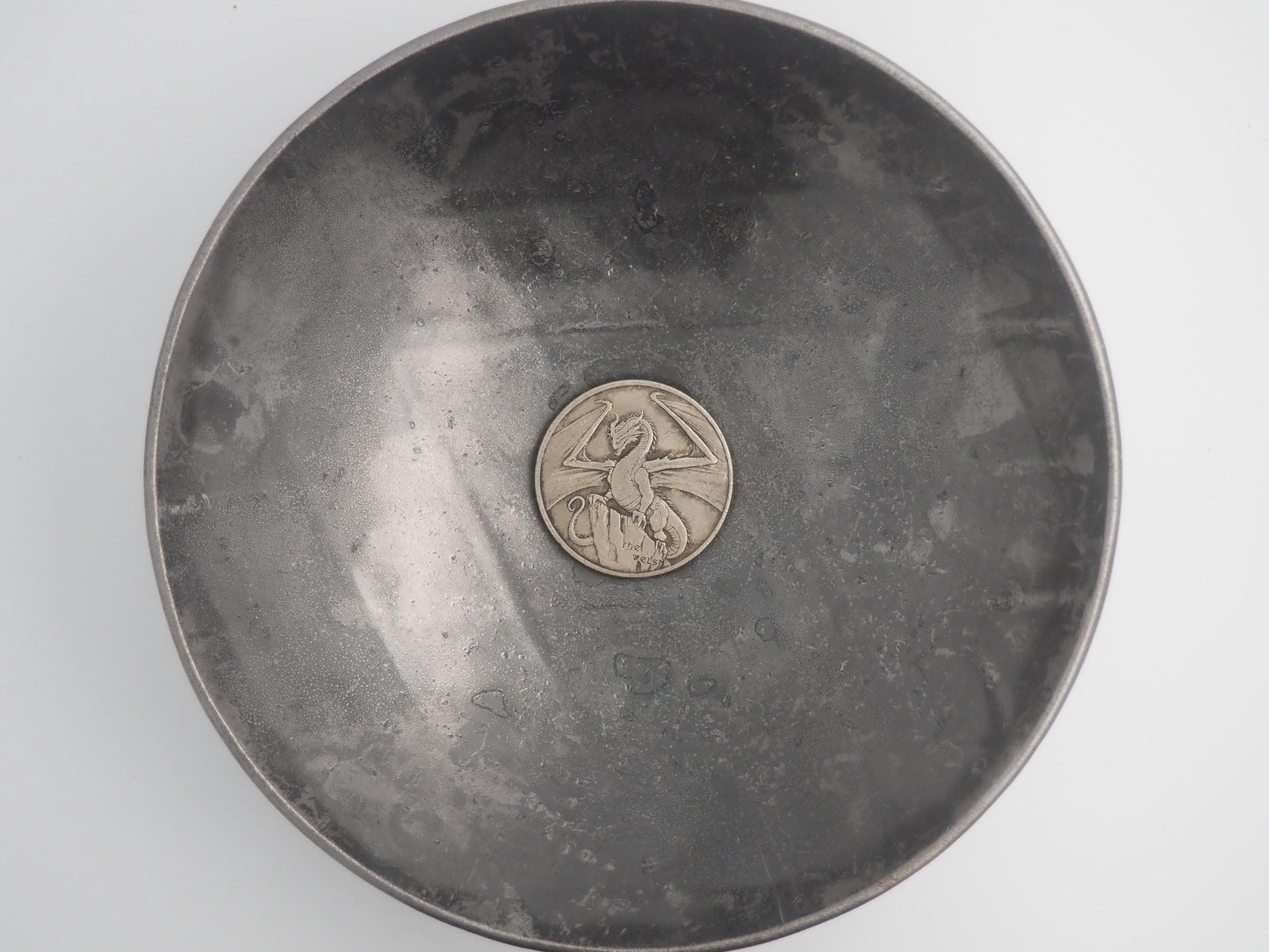 Hand Struck Morgan Dragon Stone - D&D, RPG, MTG Gaming Coin/Token/Medal