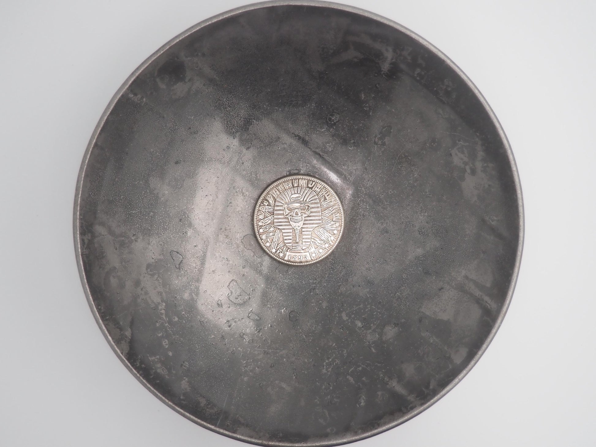 Hand Struck Morgan Dollar - Cursed Pharaoh Mummy - MementoMori/Death .999 Silver Plated Replica Coin/Token/Medal