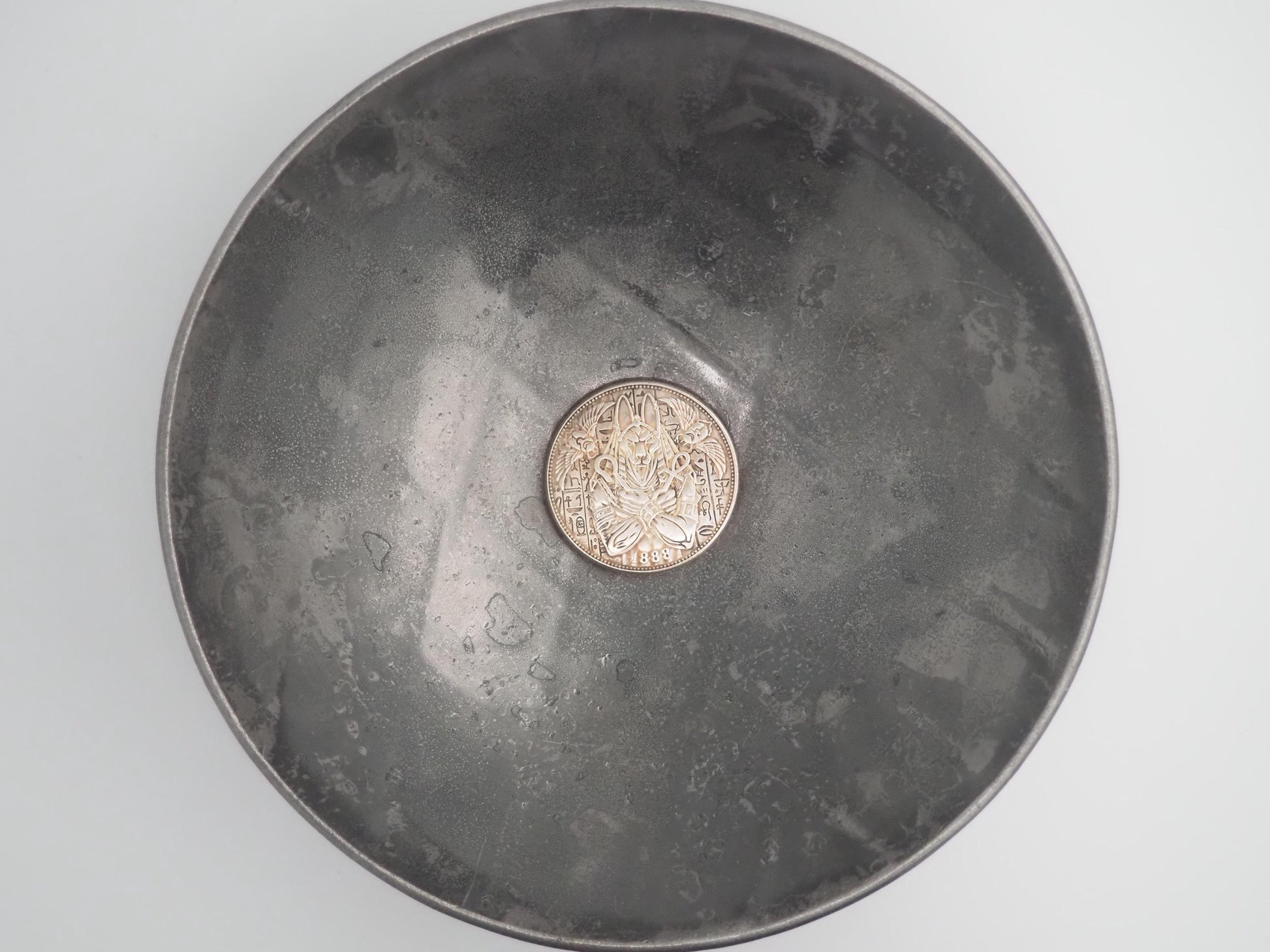 Hand Struck Morgan Dollar - Anubis At Rest In The Afterlife - MementoMori/Death .999 Silver Plated Replica Coin/Token/Medal