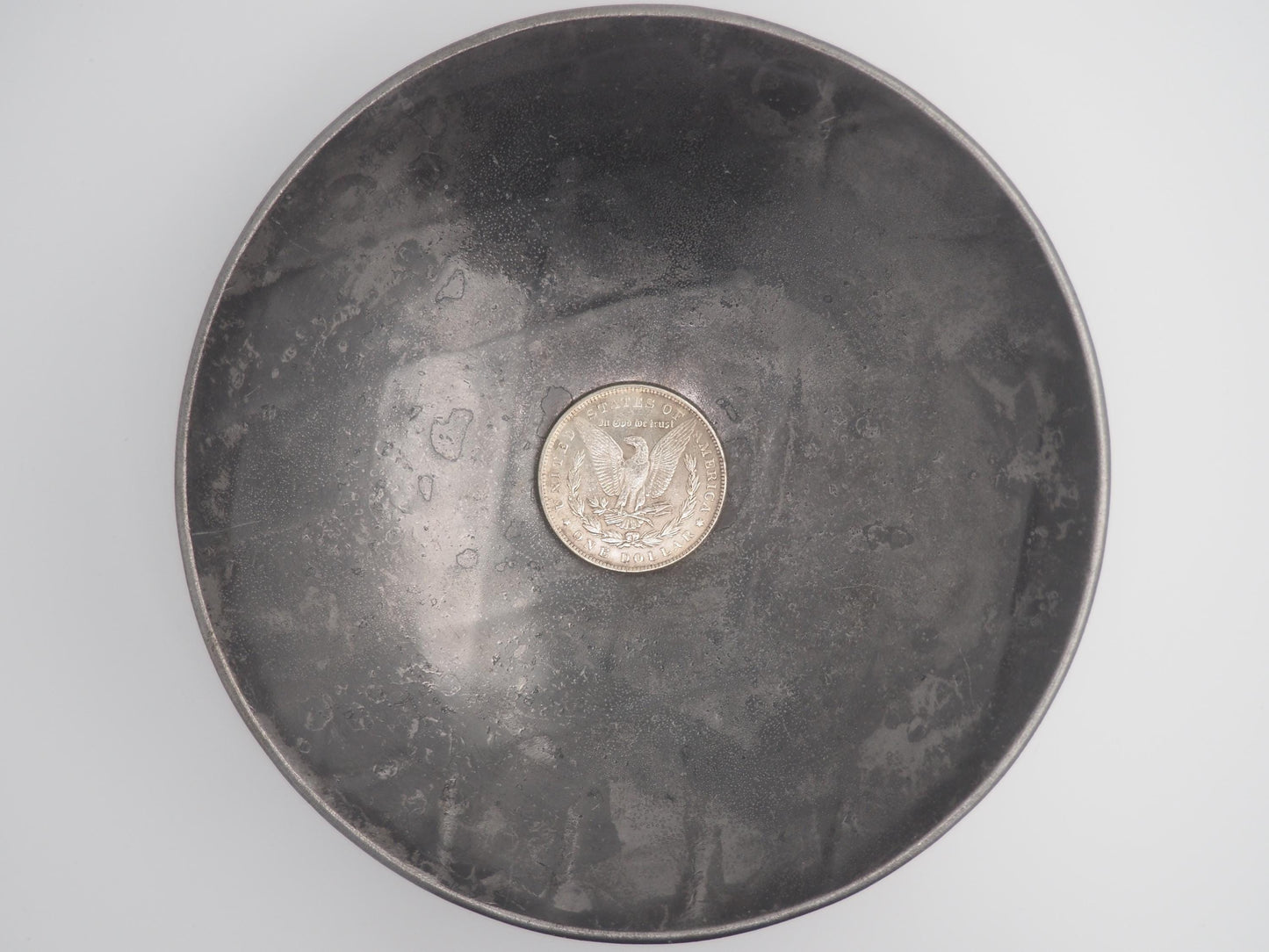 Hand Struck Morgan Silver Dollar Snake Brutalist Sigil