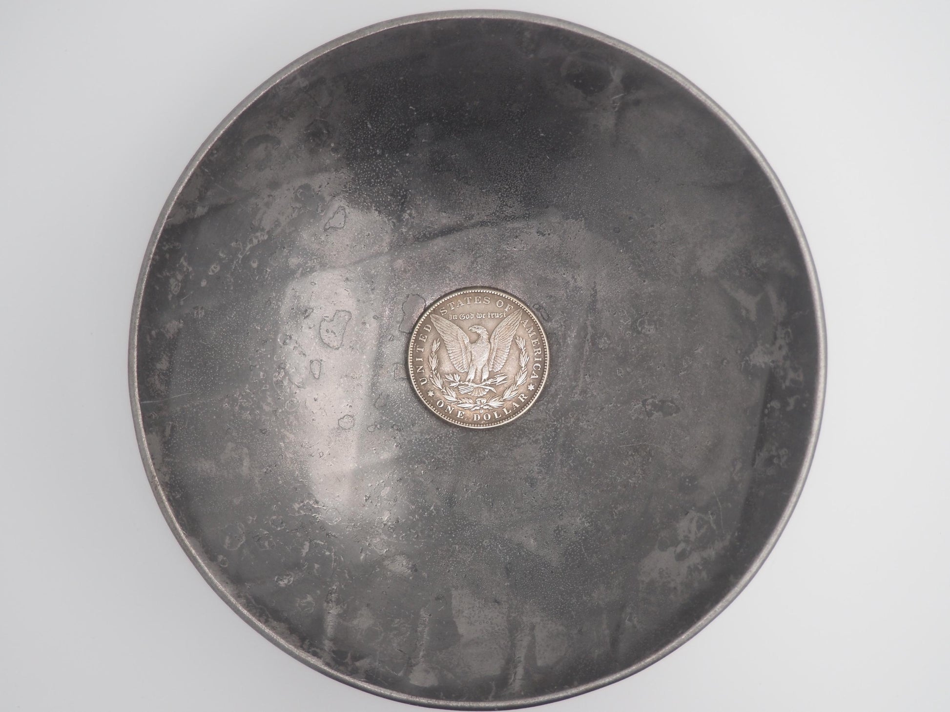 Hand Struck Morgan Skulled Morgan Face Coin .999 Silver Plated Replica Coin/Token/Medal