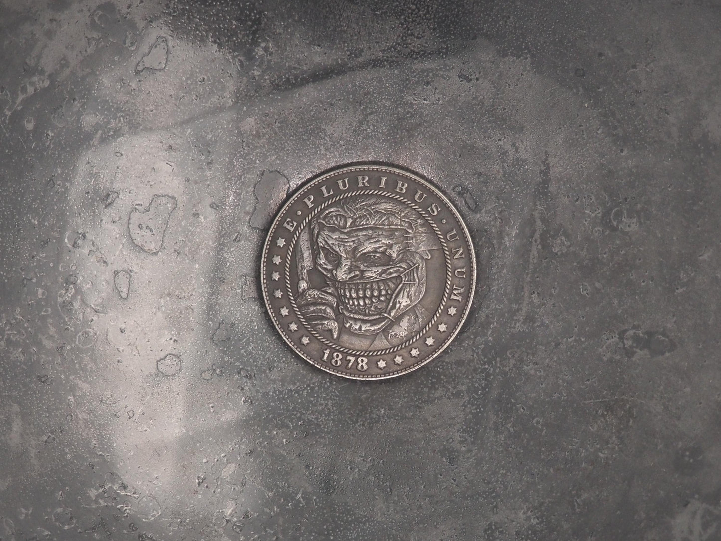 Hand Struck Joker Ready To Put A Smile On That Face - U.S.A. Morgan Dollar .999 Plated Replica Coin/Token For A Cabinet Of Curiosities