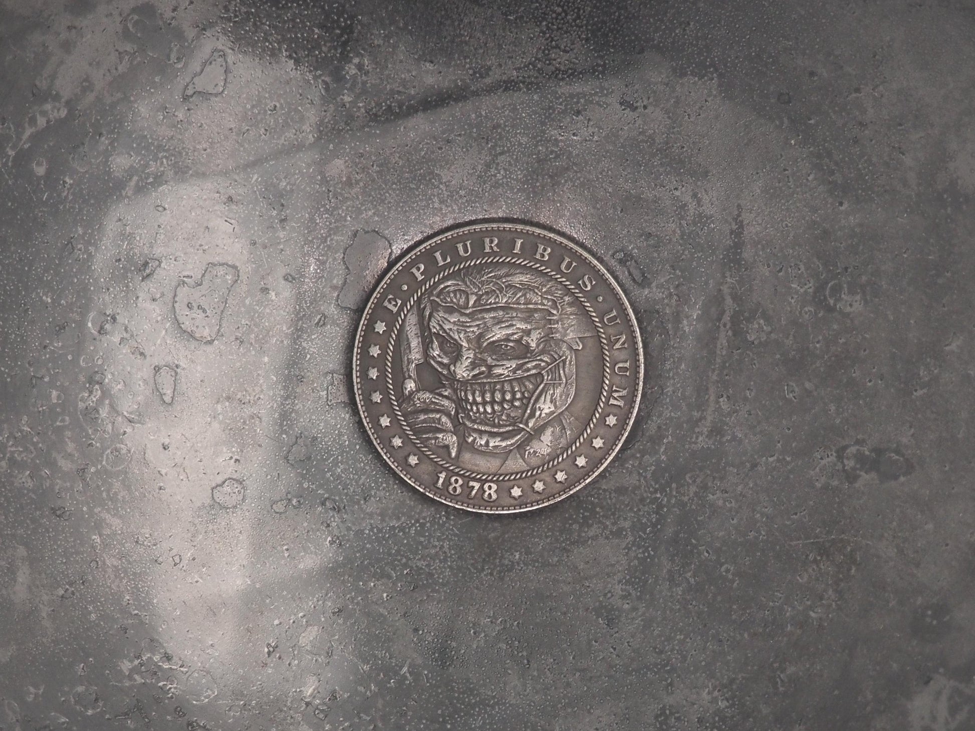 Hand Struck Joker Ready To Put A Smile On That Face - U.S.A. Morgan Dollar .999 Plated Replica Coin/Token For A Cabinet Of Curiosities