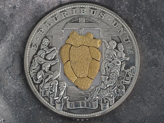 The Heart Of The Senate Mechanical Morgan Dollar Replica (Gold) - Roman/Empire/Greek/Politics/Diplomacy/Empire - Roman Booteen/Moving Coin