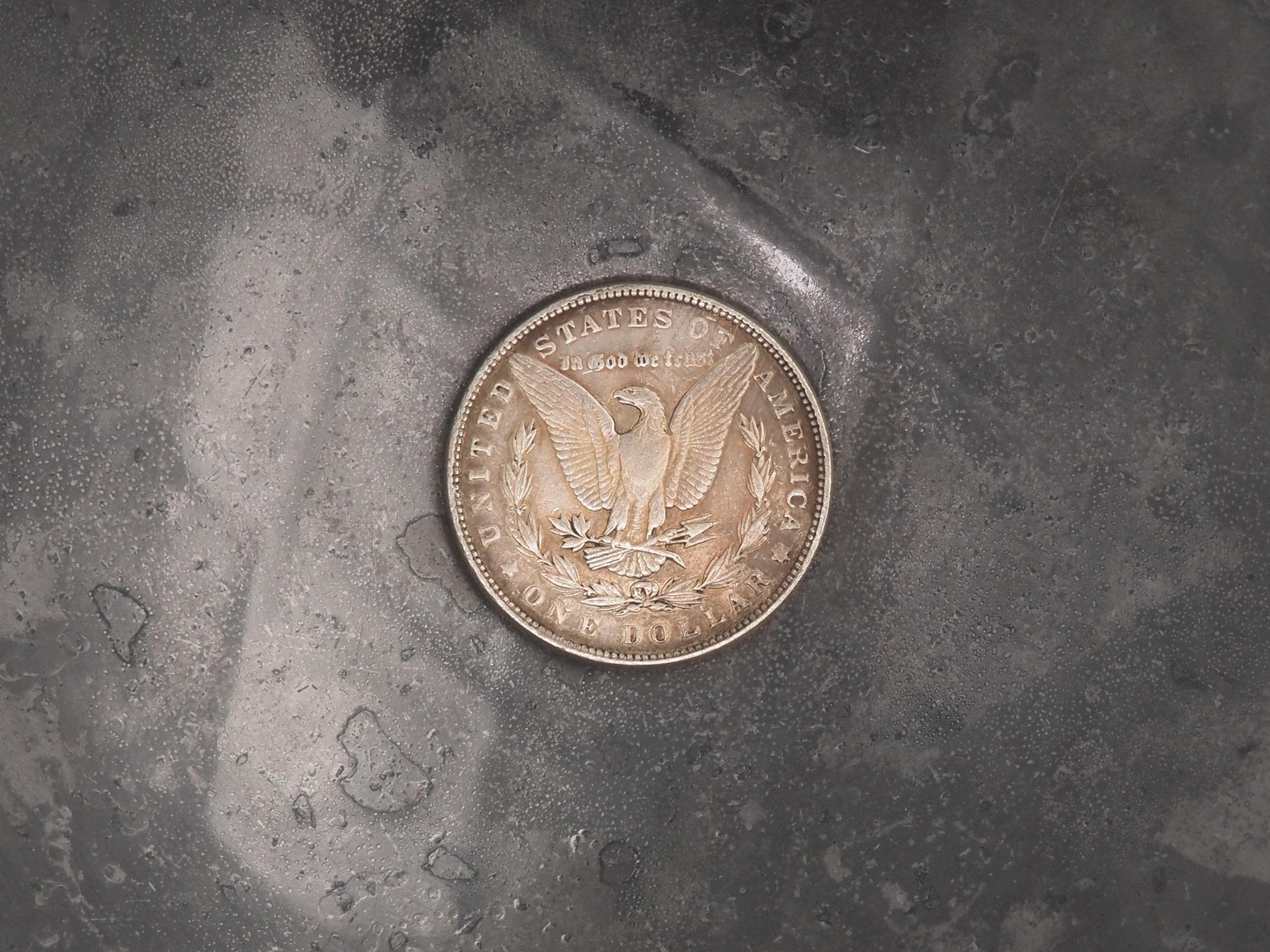 Hand Struck Morgan Dollar - Anubis At Rest In The Afterlife - MementoMori/Death .999 Silver Plated Replica Coin/Token/Medal