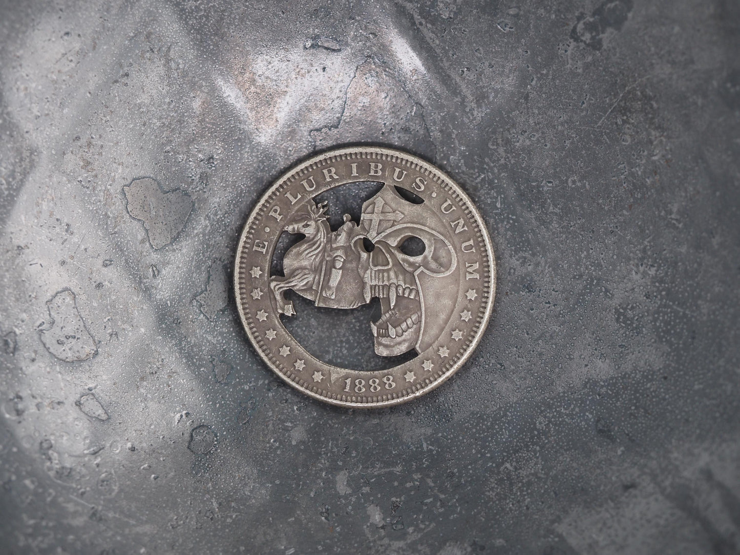 Cut Forsaken Templar Warrior Hobo Coin - Memento Mori/Masonic/Freemasonry/Templar/Gothic/Cool/Icon/Death/Token – Collectible Or Pendant