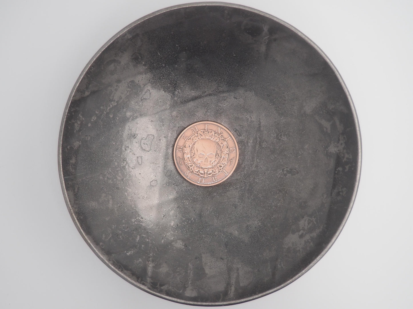 Hand Struck Memento Mori Carpe Diem Token - Skull/Vanitas/Death/Medal Covered Plated Unique Collectors Coin