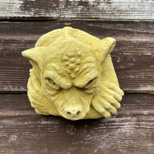 Plain Memento Mori / Medieval Style Sculpture / Gothic Church Gargoyle Wall Art Plaque