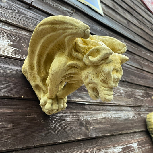 Plain Memento Mori Ornament / Medieval Style Art / Gothic Church Gargoyle Wall Hanging Corbel Sculpture