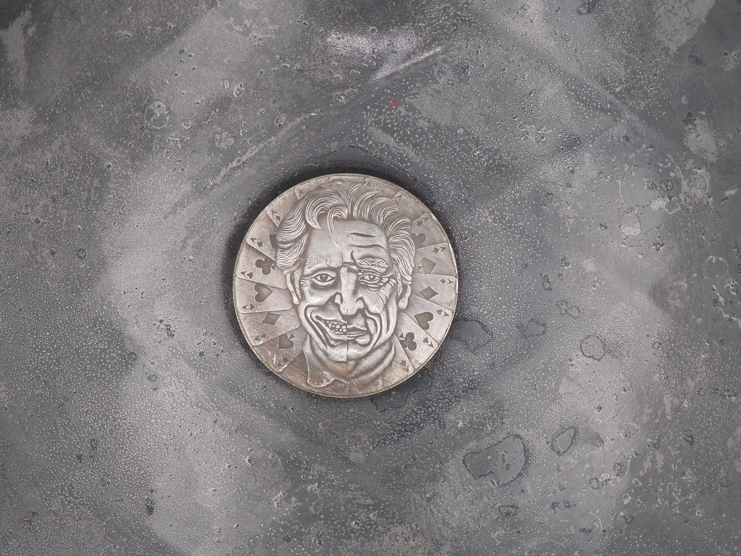 Hand Struck Morgan Silver Dollar Carved/Hobo/Skull/Vanitas/MementoMori/Death/The Joker/Batman .999 Silver Plated Replica Coin/Token/Medal