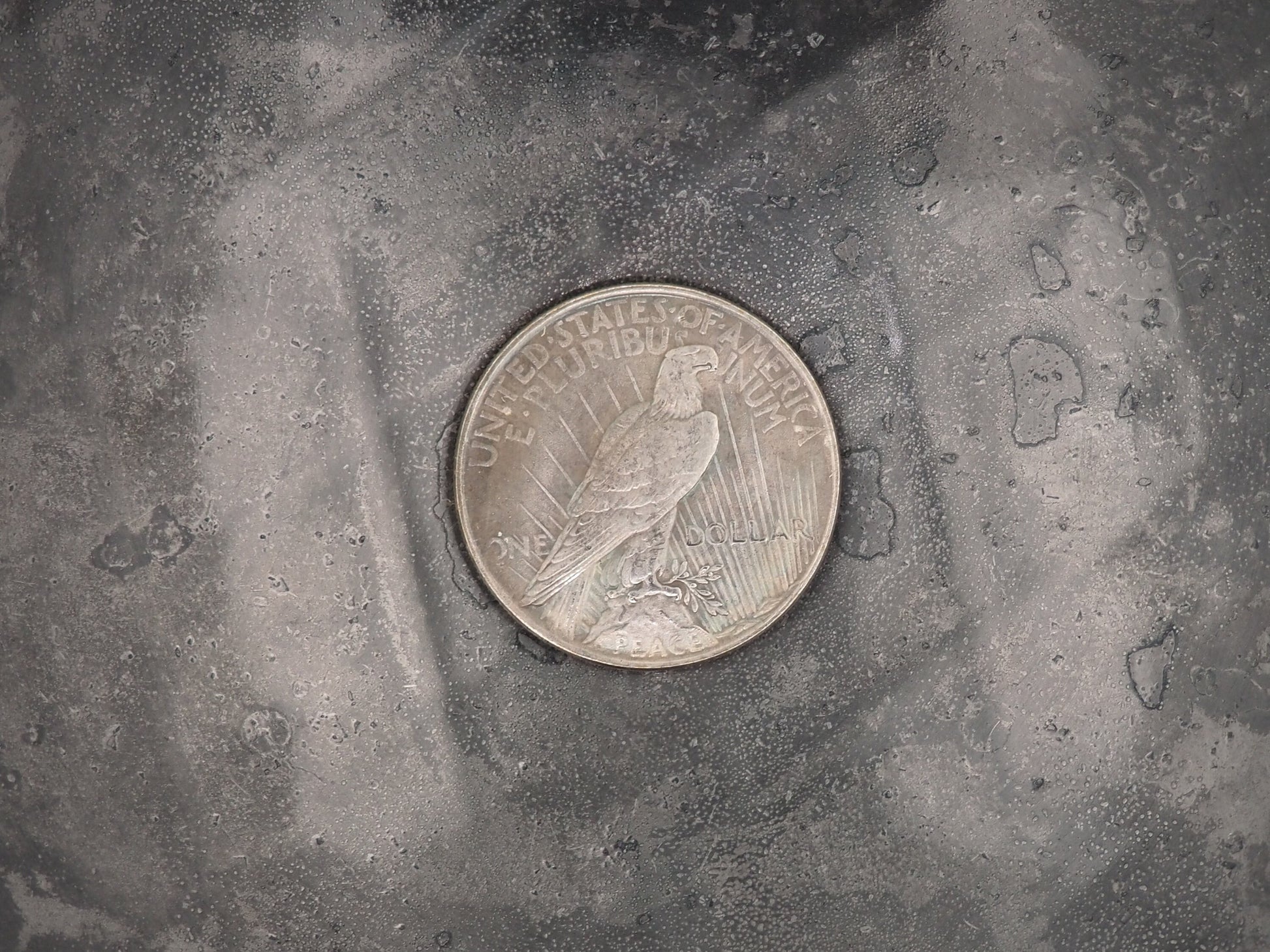 Hand Struck One Dollar Carved/Lady Liberty Skull/Vanitas/MementoMori/Death/President .999 Silver Plated Peace Dollar Coin/Token/Medal