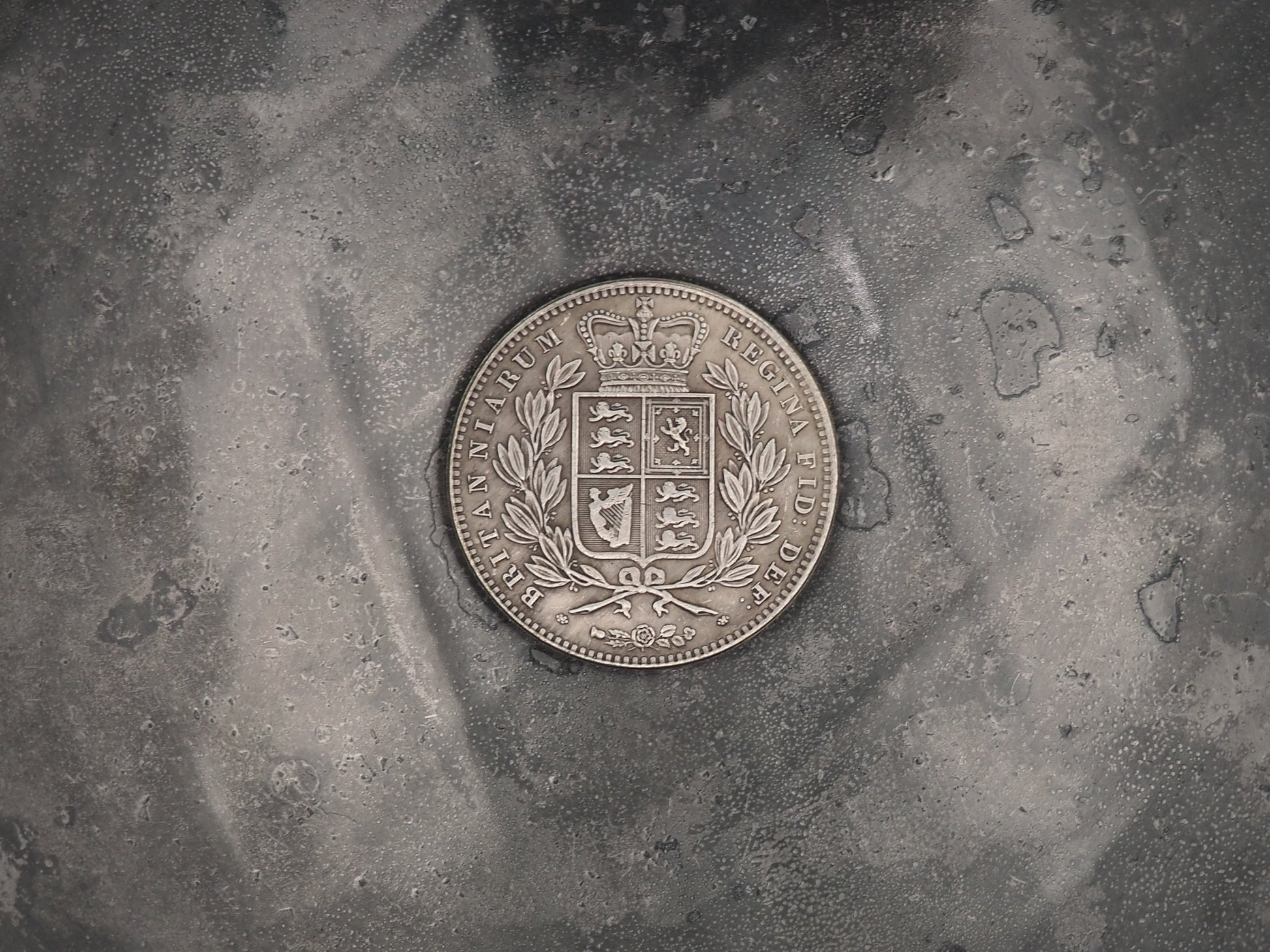Hand Struck Hobo 1844 Queen Young Victoria Skull/MementoMori Head Crown One Coin - Great Britain .999 Silver Plated Replica Coin/Token/Medal