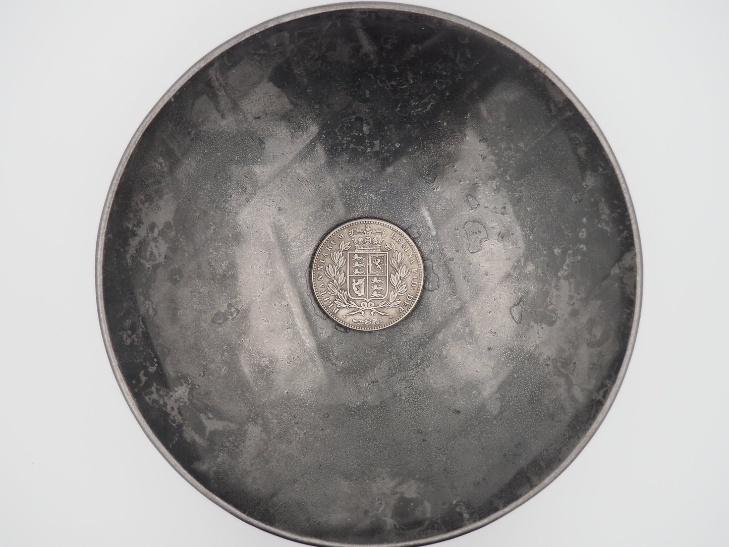 Hand Struck Hobo 1844 Queen Young Victoria Skull/MementoMori Head Crown One Coin - Great Britain .999 Silver Plated Replica Coin/Token/Medal