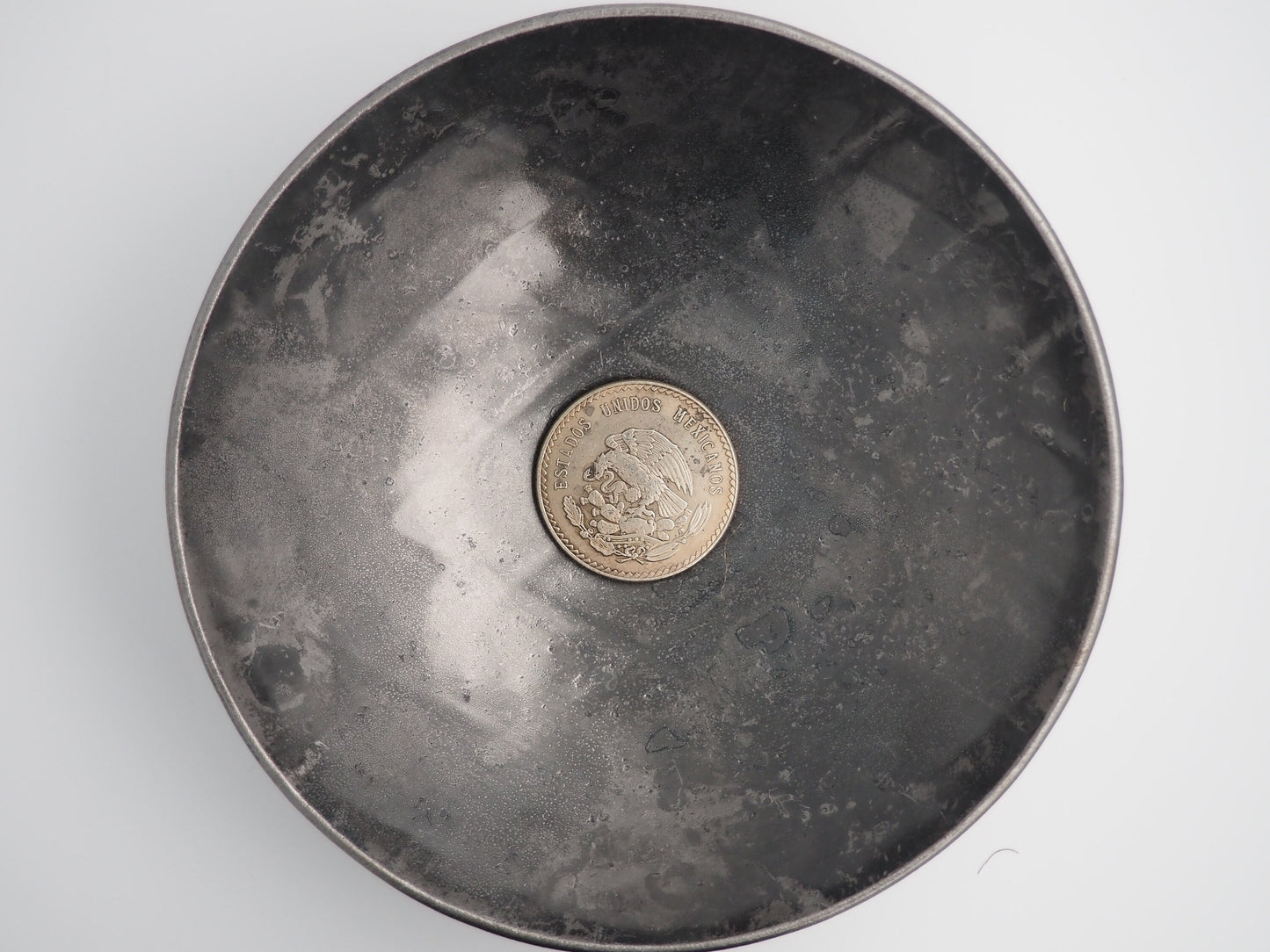Hand Struck 1947 Mexico 5 Pesos Azte Skull/MementoMori Head Foreign Coin - Mexican .999 Silver Plated Replica Coin/Token/Medal