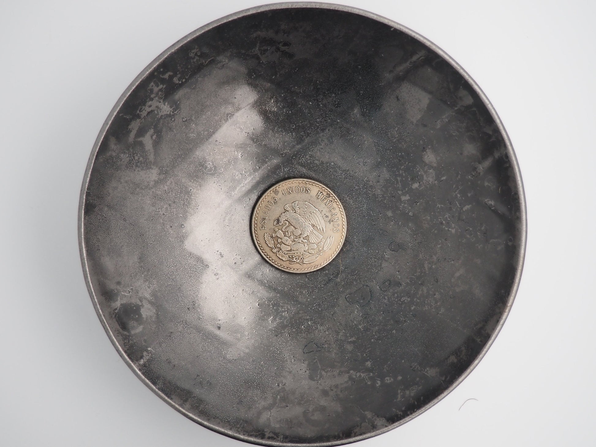 Hand Struck 1947 Mexico 5 Pesos Azte Skull/MementoMori Head Foreign Coin - Mexican .999 Silver Plated Replica Coin/Token/Medal