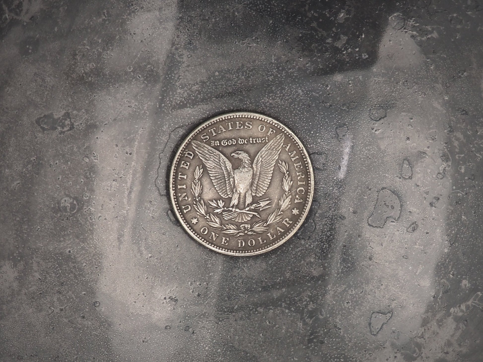 Hand Struck Viking Skull & Warrior Axes - Valhalla - U.S.A. Morgan Dollar .999 Plated Replica Coin/Token For A Cabinet Of Curiosities