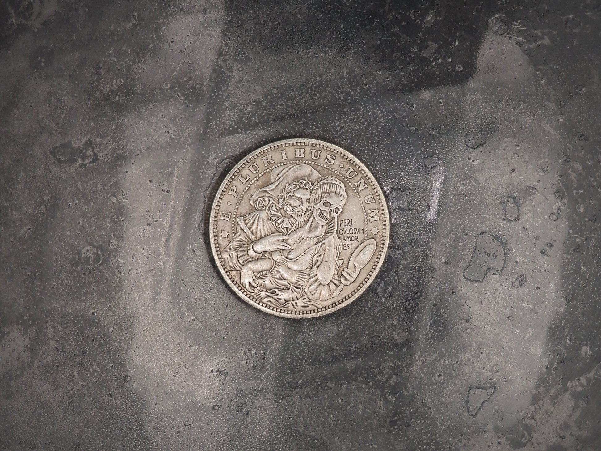 Hand Struck Two Face Lady Of The High Court - U.S.A. Morgan Dollar .999 Plated Replica Coin/Token For A Cabinet Of Curiosities